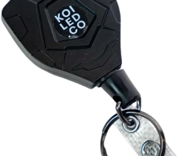 Retractable keychain with belt clip holding car keys
